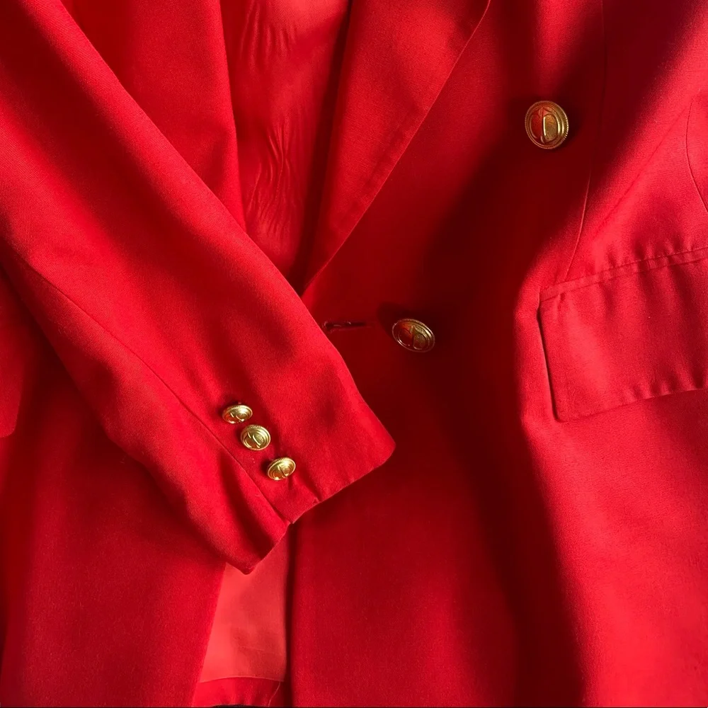 CHRISTIAN DIOR  double breasted BLAZER WITH GOLD BUTTON SIZE 6🔥